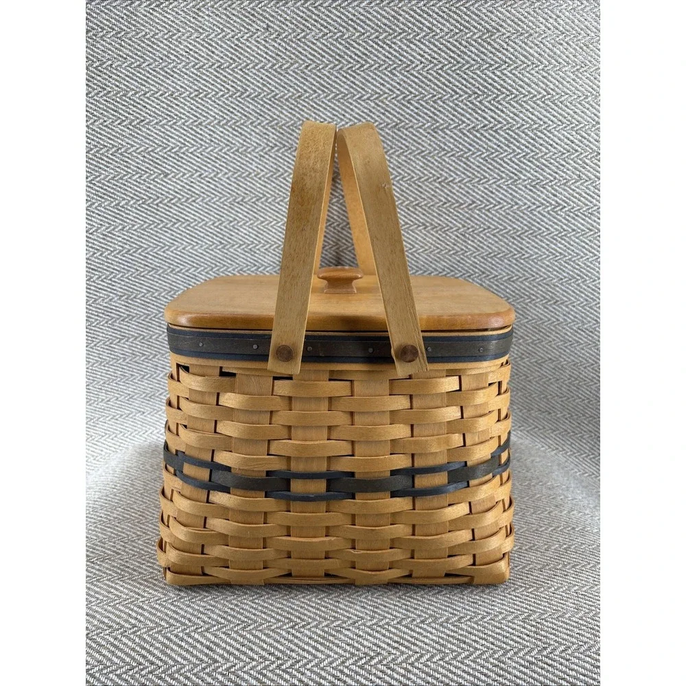 Longaberger 1998 Collector's Club Harbor Basket Protector & Lid